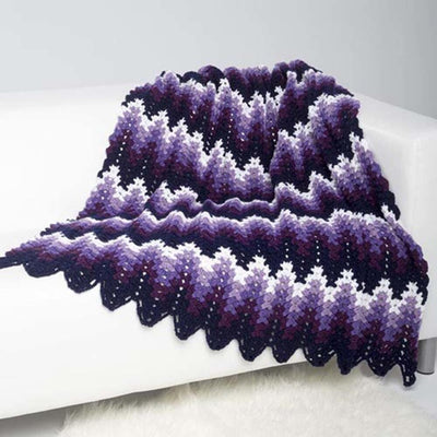 Aubergine Ripple Throw