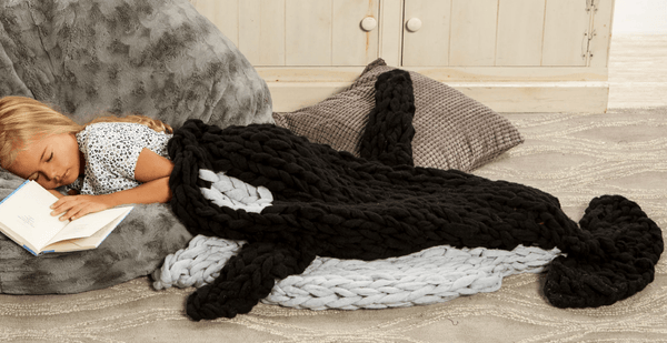 Premier® Arm Knit Orca Blanket