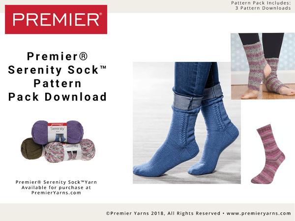 Premier® Serenity Sock™ Pattern Pack Download