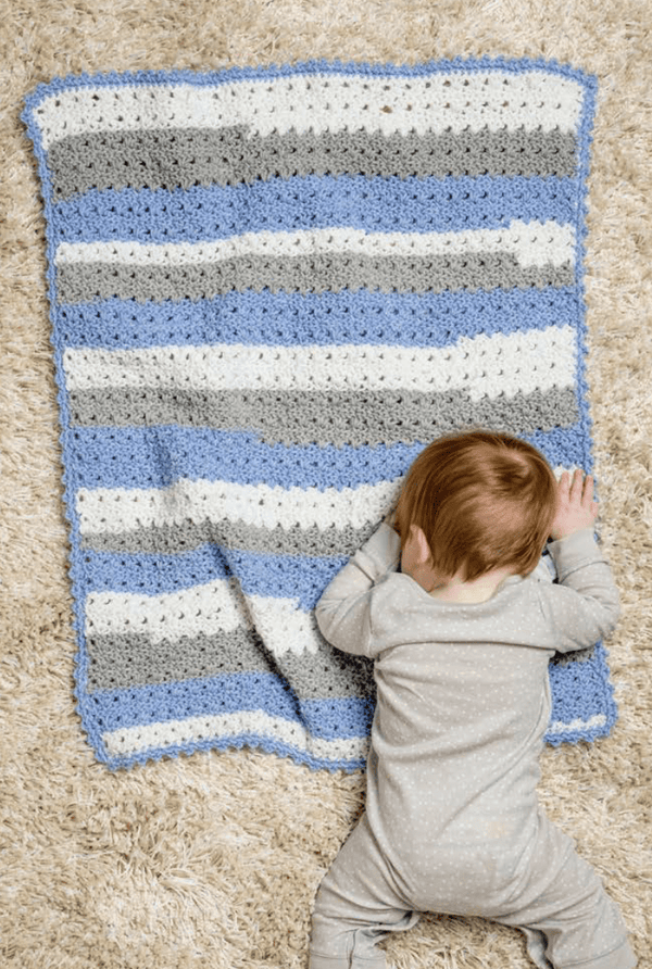 Premier® Primrose Crochet Baby Blanket