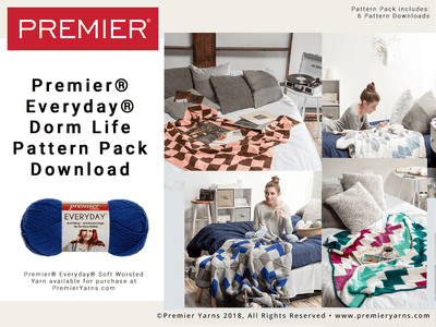 Premier® Everyday® Soft Worsted Dorm Life Pattern Pack Download