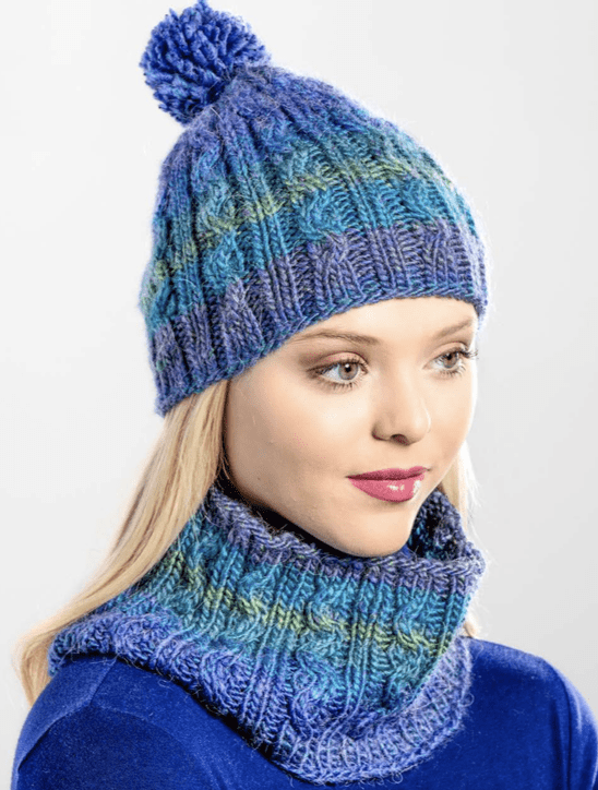 Serpentine Hat and Cowl – Premier Yarns