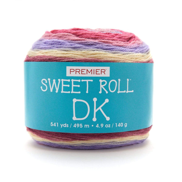 Premier Yarns 1047-05 Sweet Roll Yarn-Raspberry Swirl